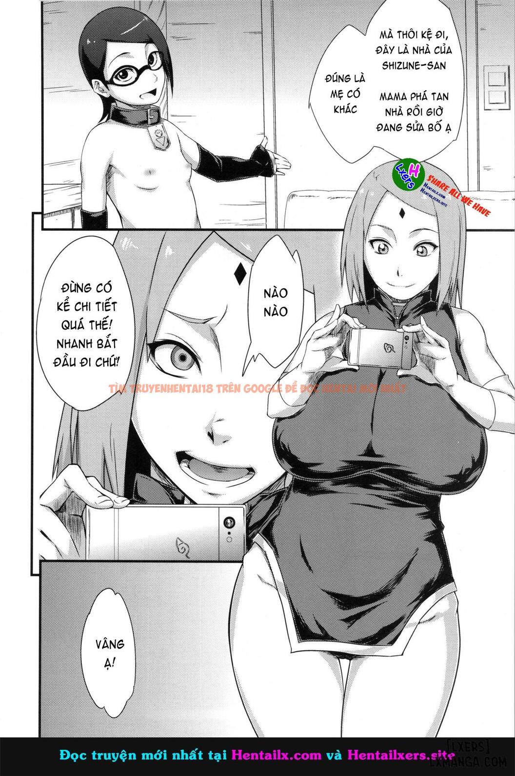 Trang truyện 4 trong truyện tranh Konoha Donburi Okawari - One Shot - lxmanga.org