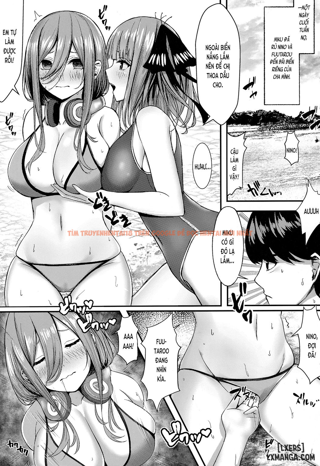 Trang truyện 1 trong truyện tranh Kouhei Ni Ikou Ze! – 2toubun No Sex On Beach - One Shot - hentai24h.pro