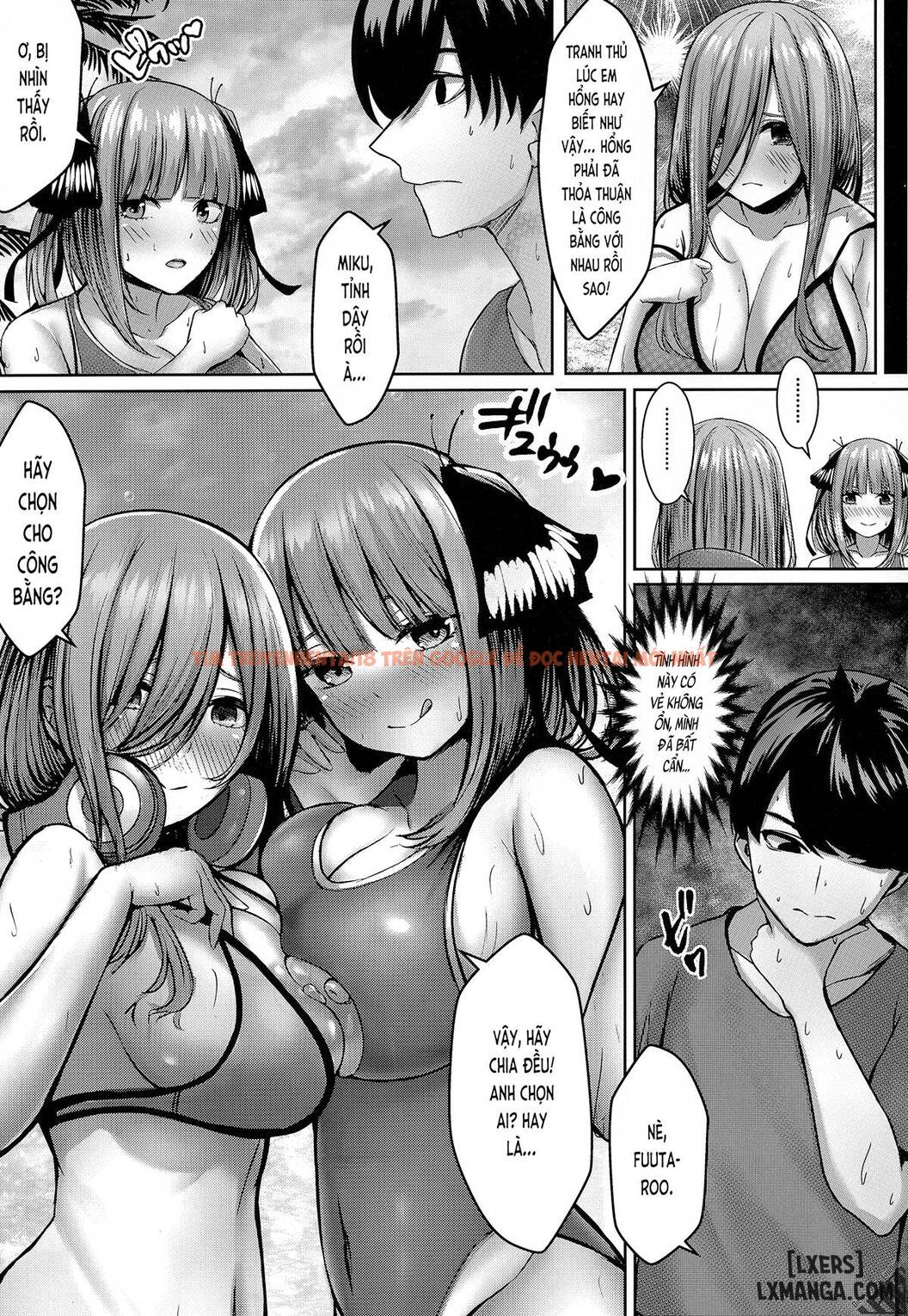 Trang truyện 15 trong truyện tranh Kouhei Ni Ikou Ze! – 2toubun No Sex On Beach - One Shot - hentai24h.pro