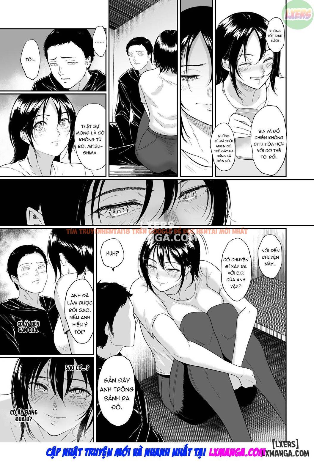 Trang truyện 14 trong truyện tranh Luyện Tập Đêm Khuya Với Cô Mitsushima - One Shot - www.lxmanga.org