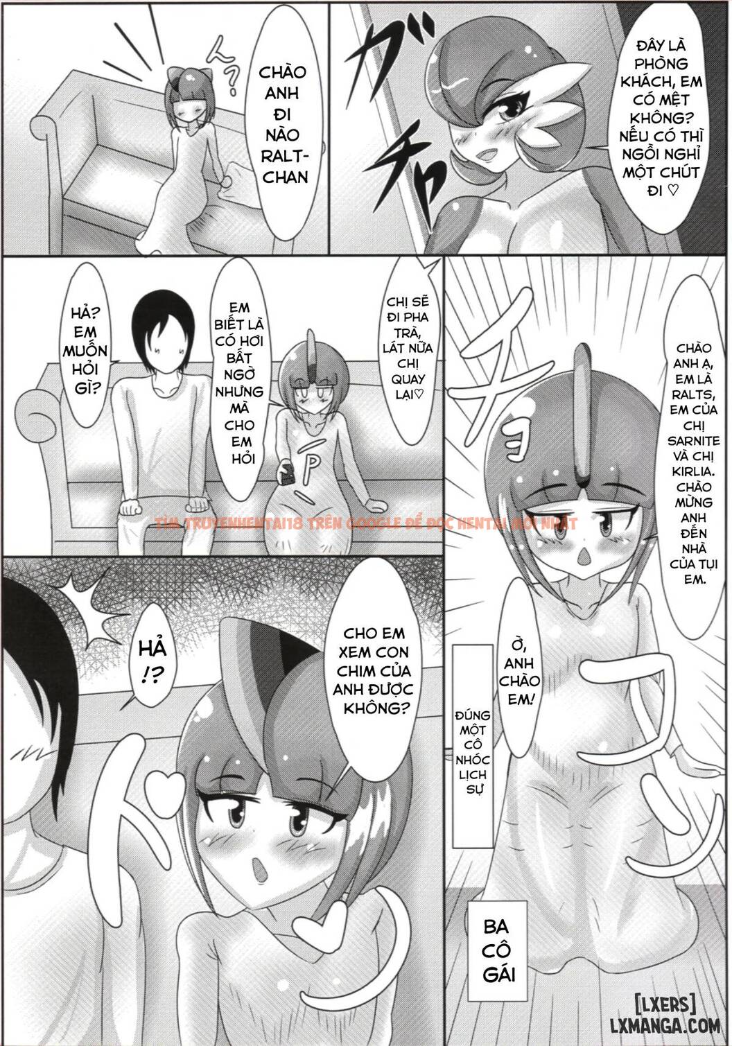 Trang truyện 3 trong truyện tranh Let’s Come Super Psychic Sisters - One Shot - lxmanga.org