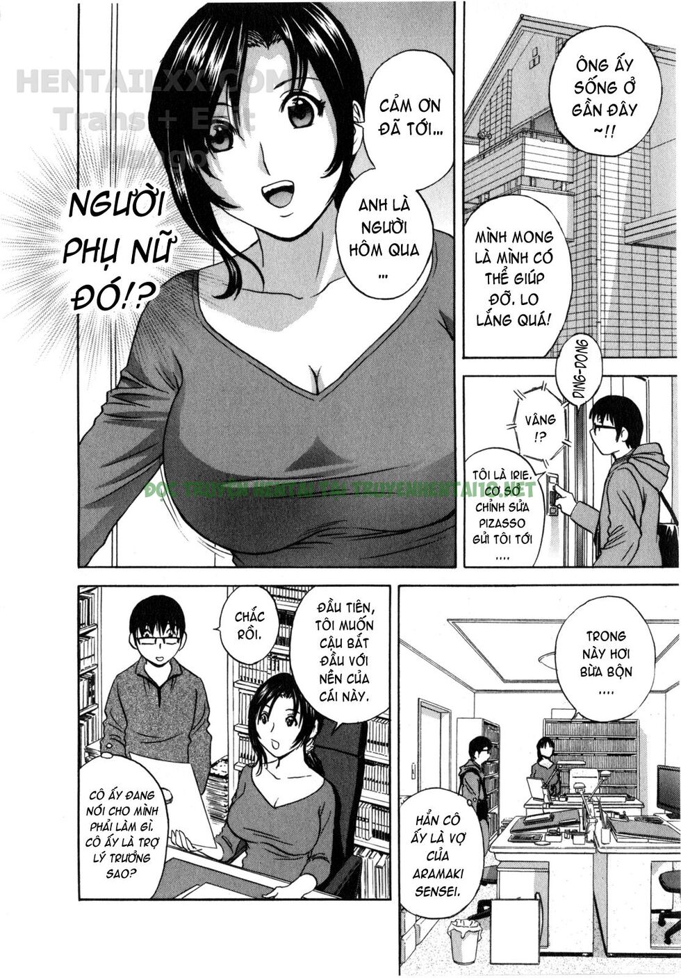 Hình ảnh 15 trong Life With Married Women Just Like A Manga - Chapter 1 - Hentaimanhwa.net