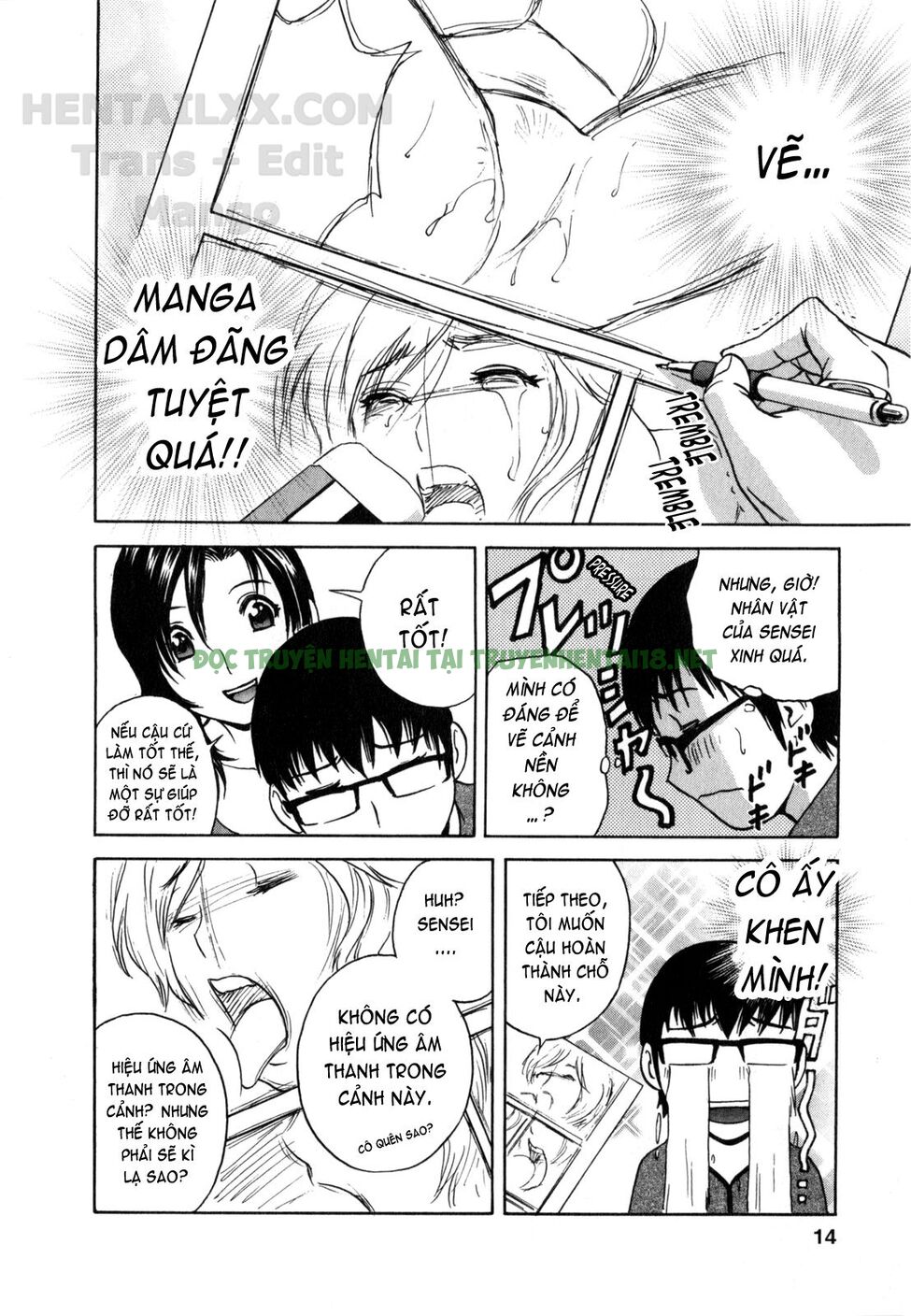 Hình ảnh 17 trong Life With Married Women Just Like A Manga - Chapter 1 - Hentaimanhwa.net