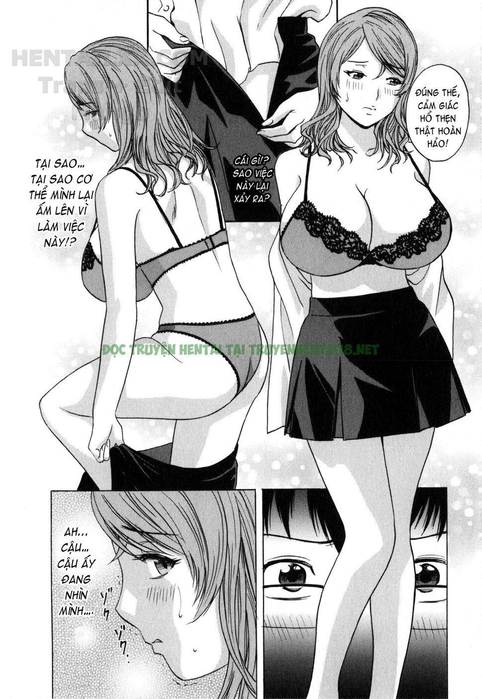 Hình ảnh 12 trong Life With Married Women Just Like A Manga - Chapter 12 - Hentaimanhwa.net