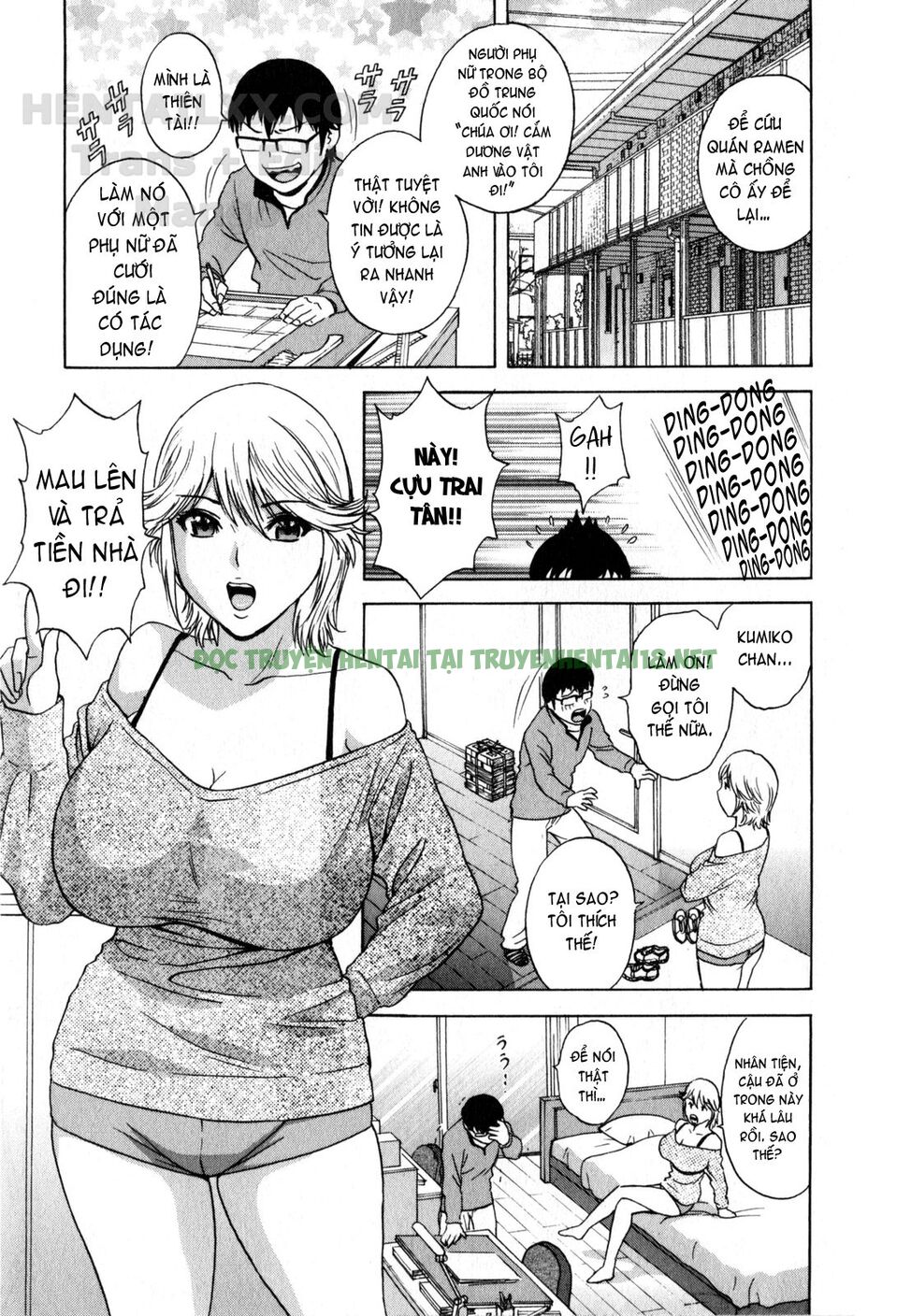 Hình ảnh 15 trong Life With Married Women Just Like A Manga - Chapter 13 - Hentaimanhwa.net