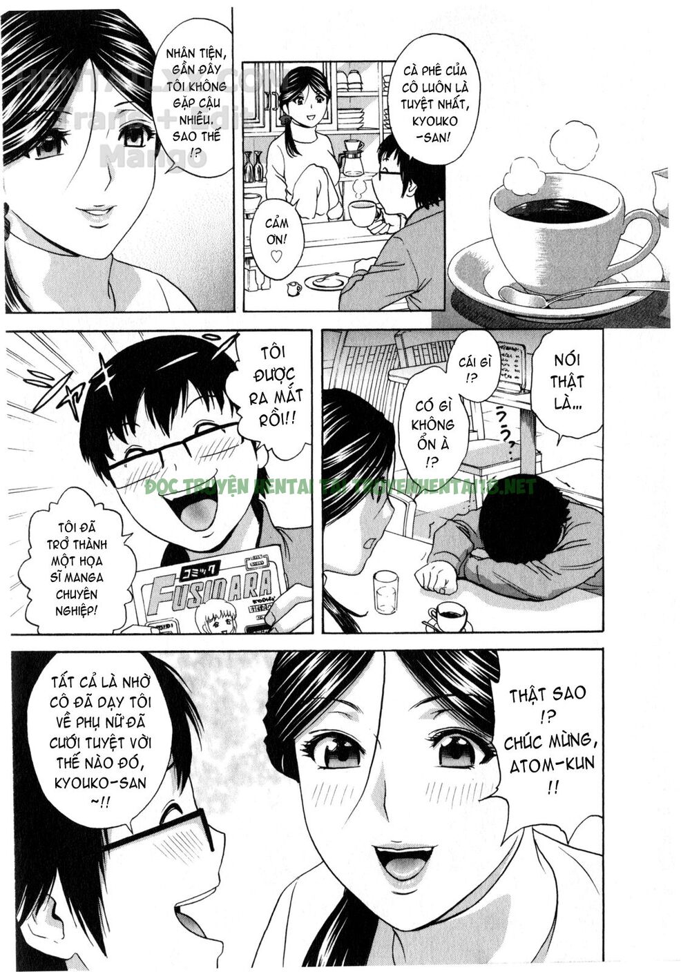 Hình ảnh 5 trong Life With Married Women Just Like A Manga - Chapter 13 - Hentaimanhwa.net