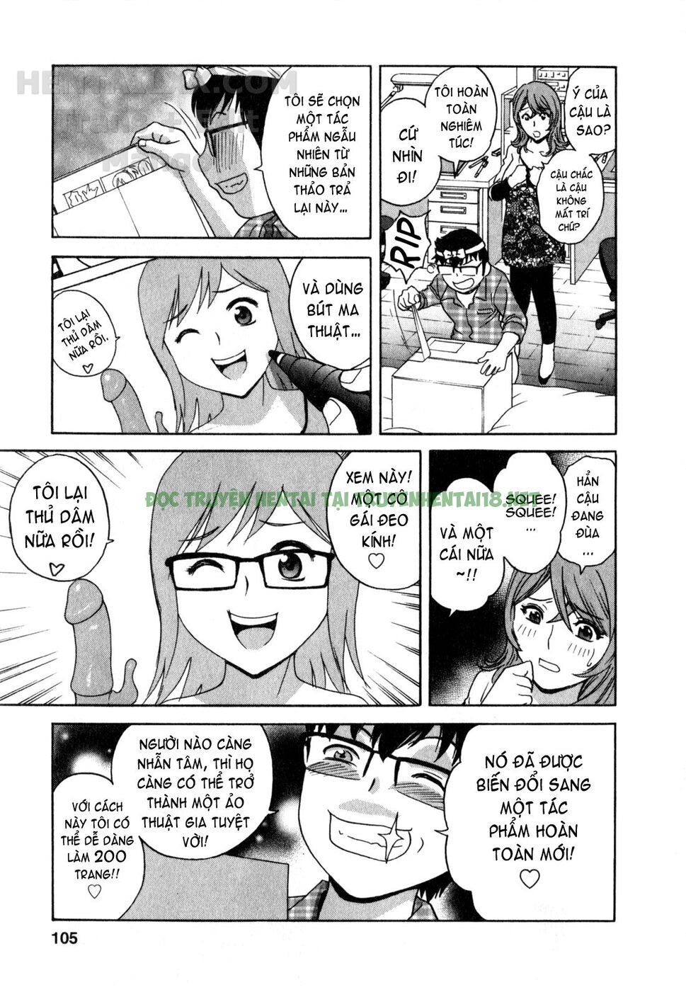 Hình ảnh 7 trong Life With Married Women Just Like A Manga - Chapter 24 - Hentaimanhwa.net