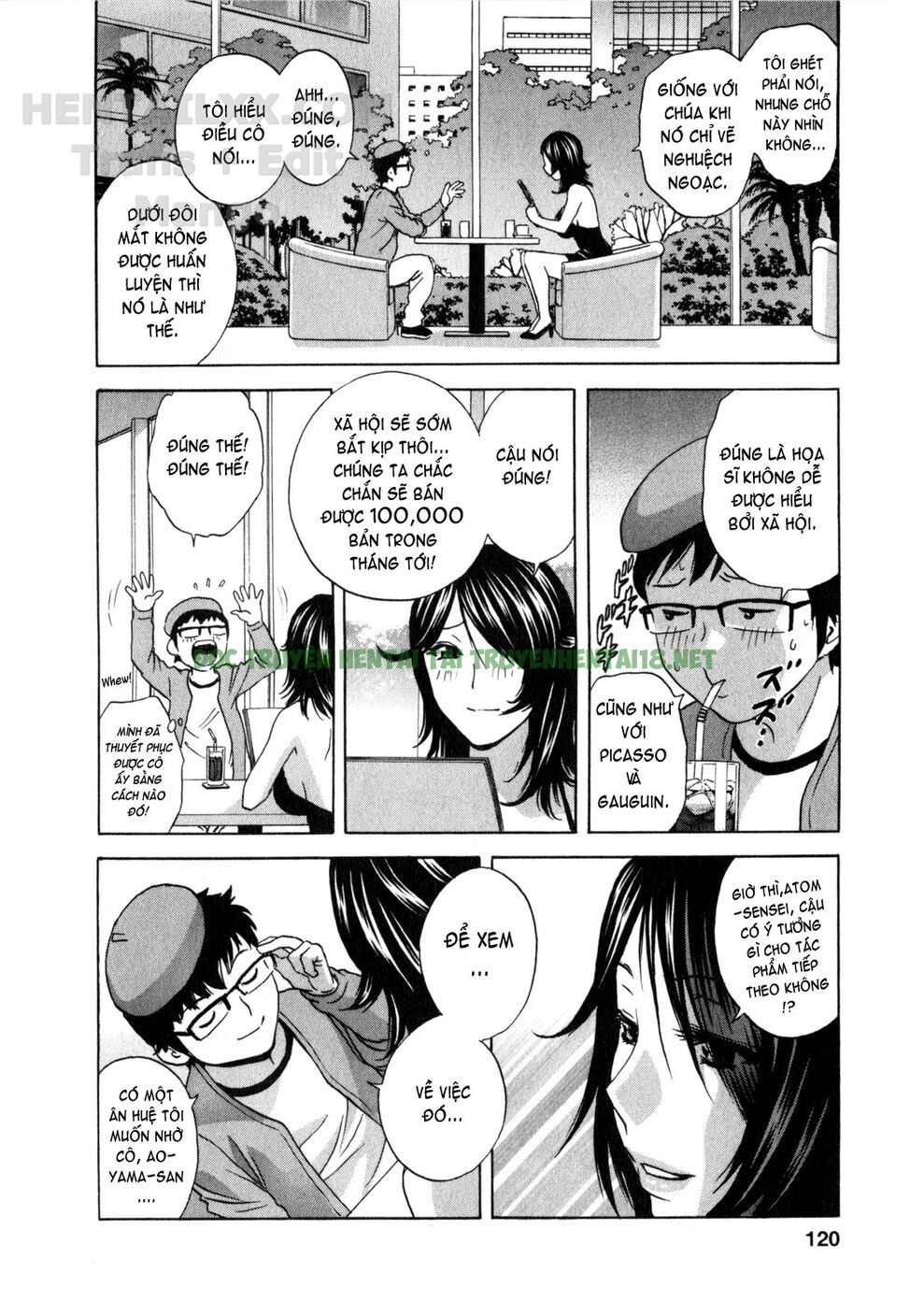 Hình ảnh 4 trong Life With Married Women Just Like A Manga - Chapter 25 - Hentaimanhwa.net
