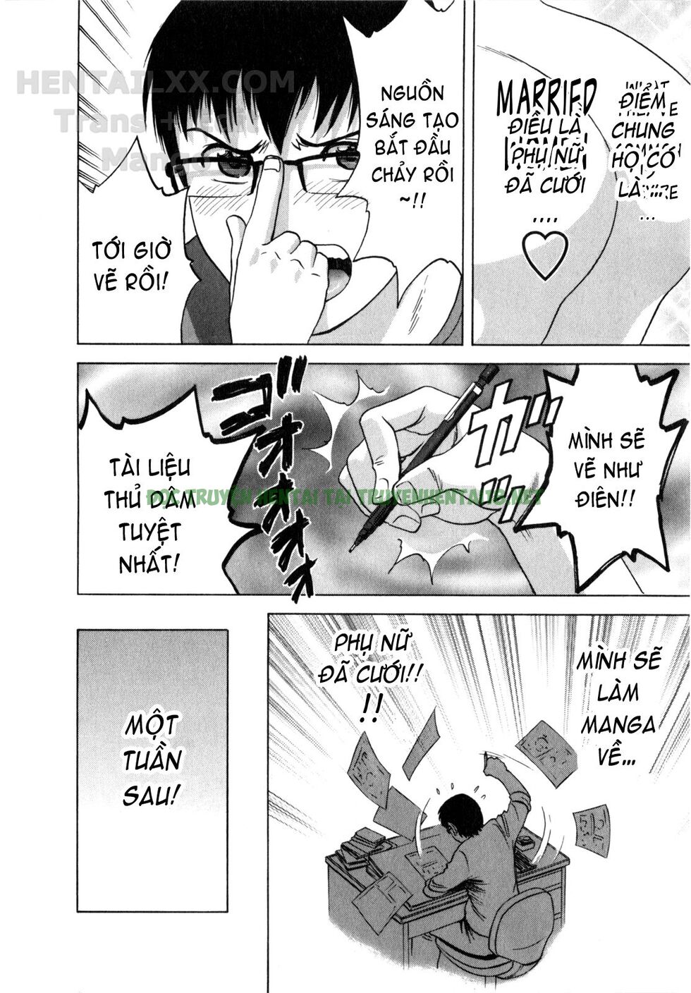 Hình ảnh 8 trong Life With Married Women Just Like A Manga - Chapter 4 - Hentaimanhwa.net