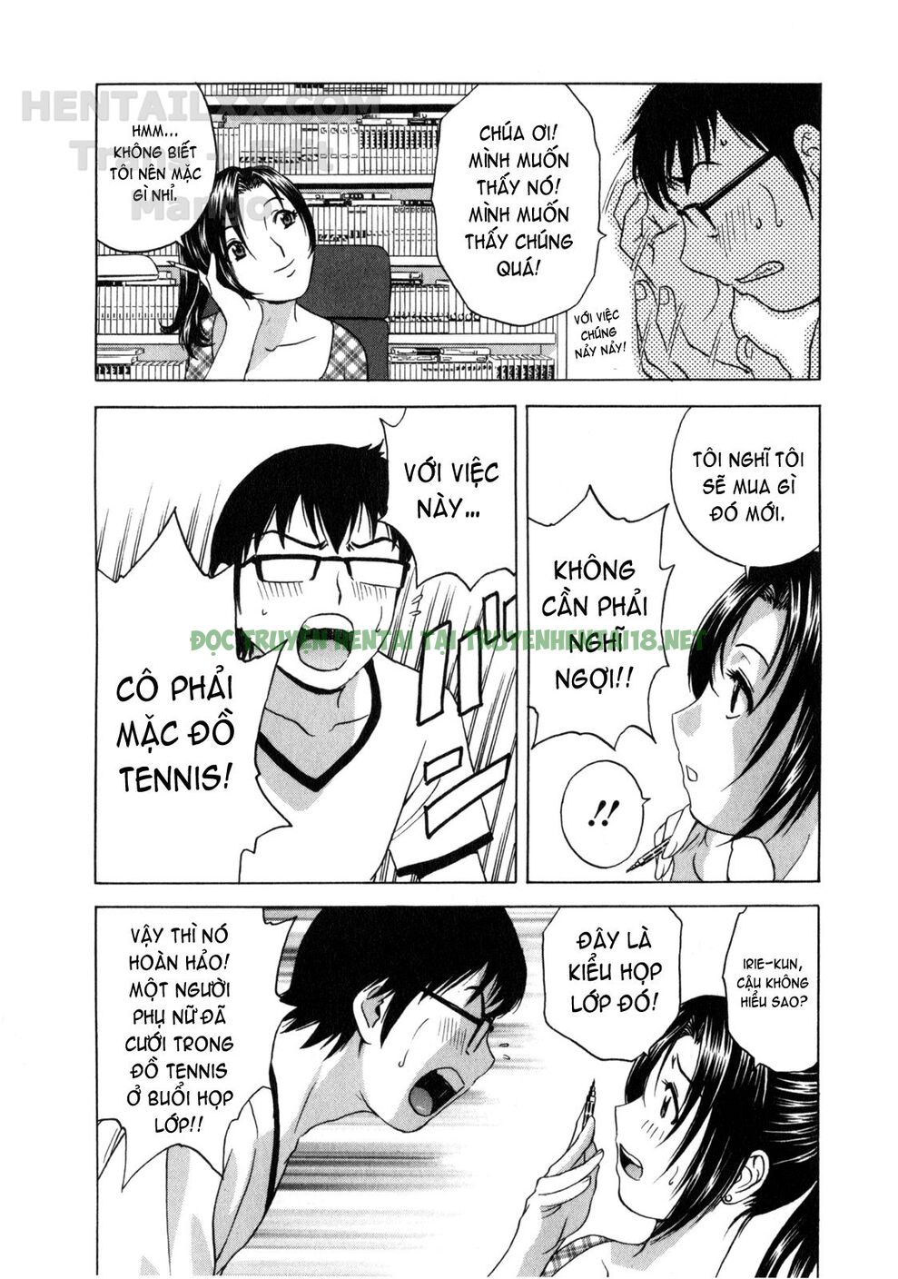 Hình ảnh 6 trong Life With Married Women Just Like A Manga - Chapter 5 - Hentaimanhwa.net