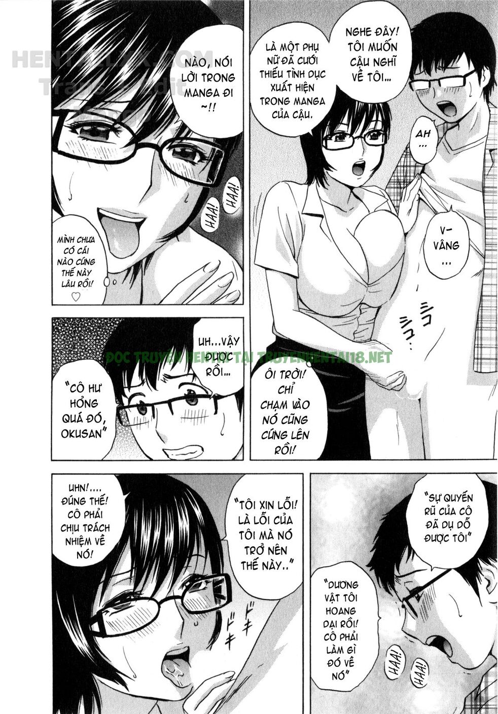 Hình ảnh 10 trong Life With Married Women Just Like A Manga - Chapter 6 - Hentaimanhwa.net