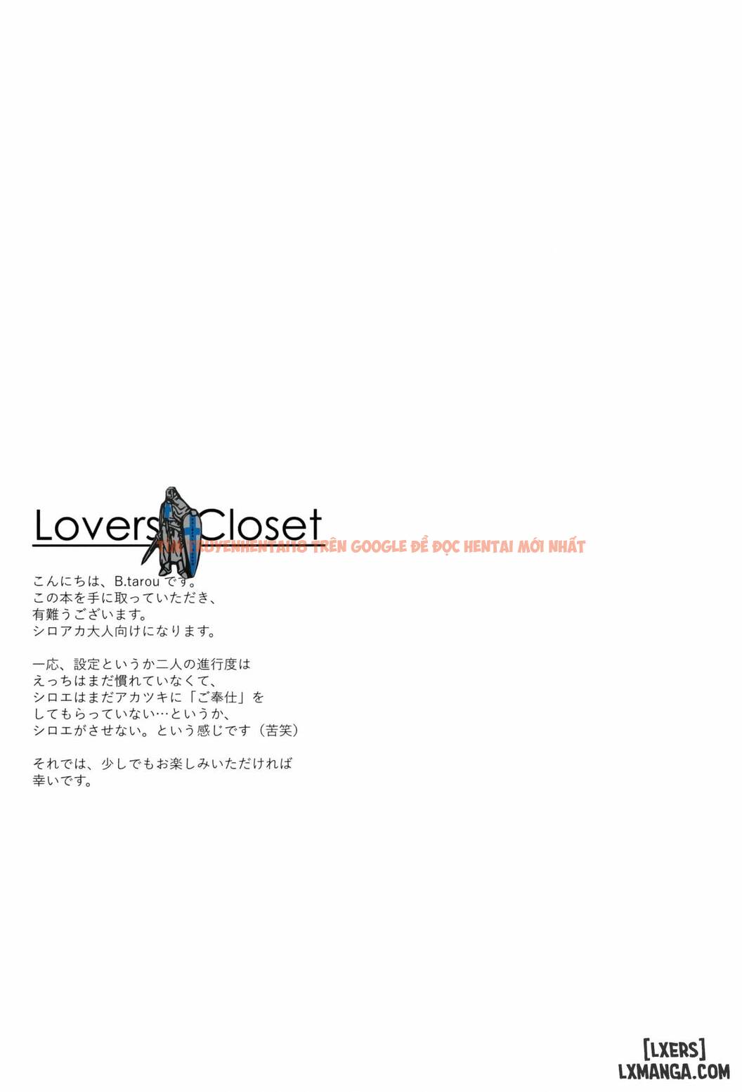 Xem ảnh 2 trong truyện hentai Lovers Closet - One Shot - hentaitvn.net