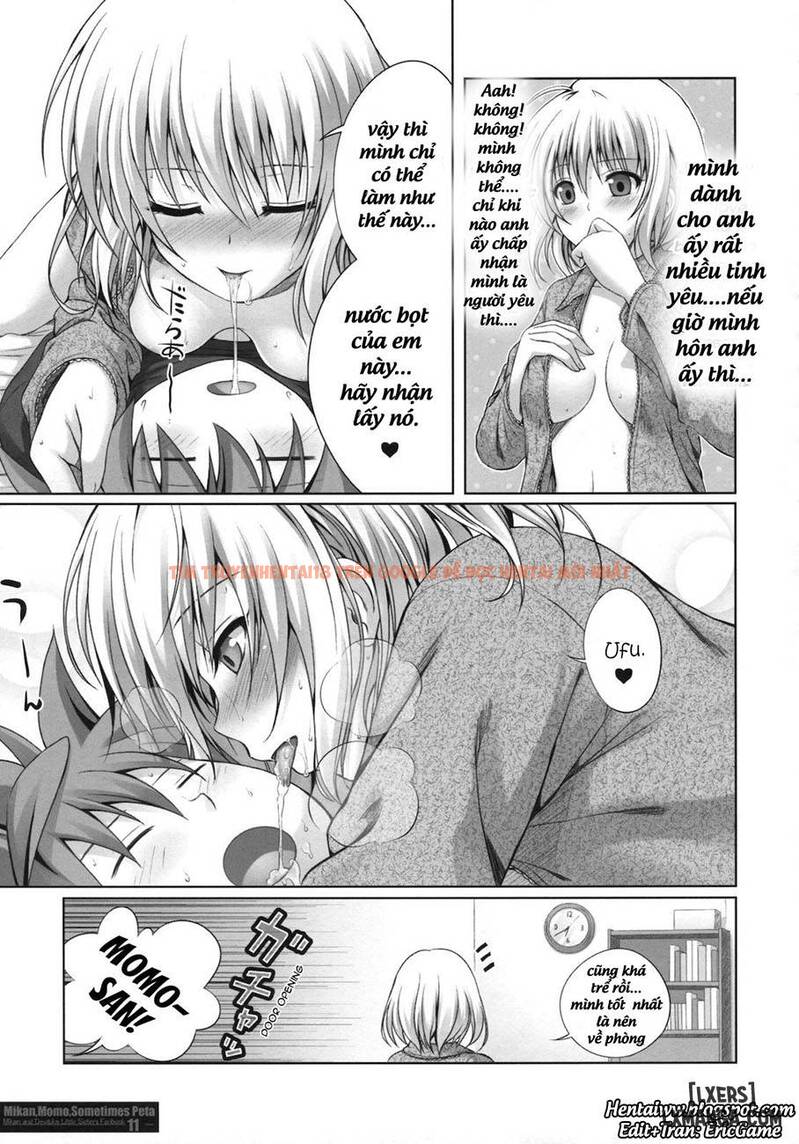 Xem ảnh 9 trong truyện hentai Mikan, Momo, Sometimes Peta - One Shot - hentaitvn.net