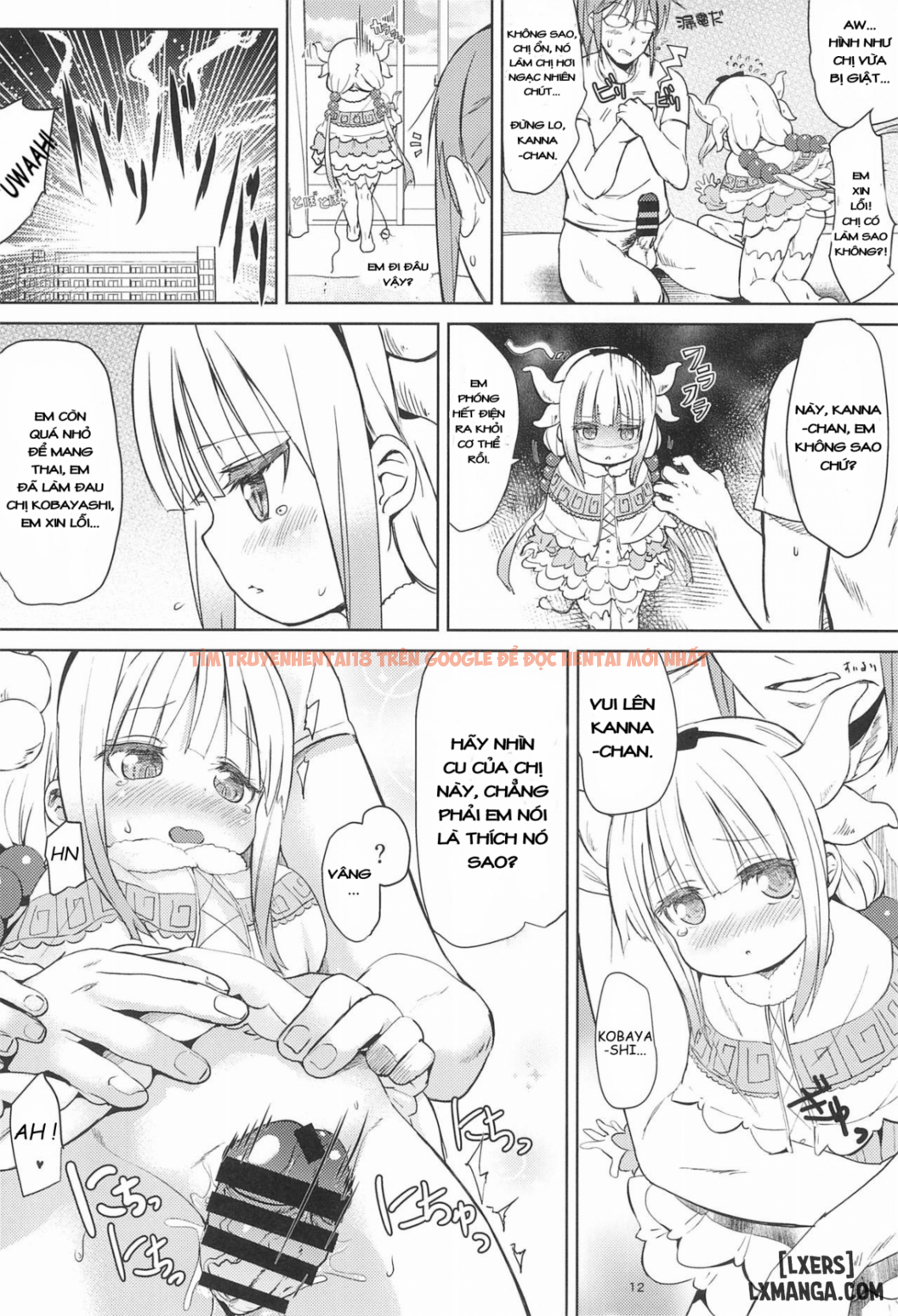 Trang truyện 11 trong truyện tranh Miss Kobayashi’s Dick - One Shot - www.lxmanga.org