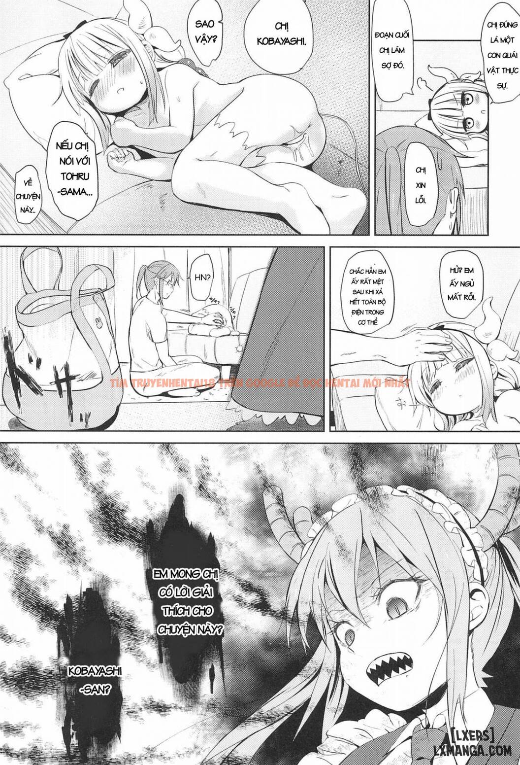 Trang truyện 16 trong truyện tranh Miss Kobayashi’s Dick - One Shot - www.lxmanga.org