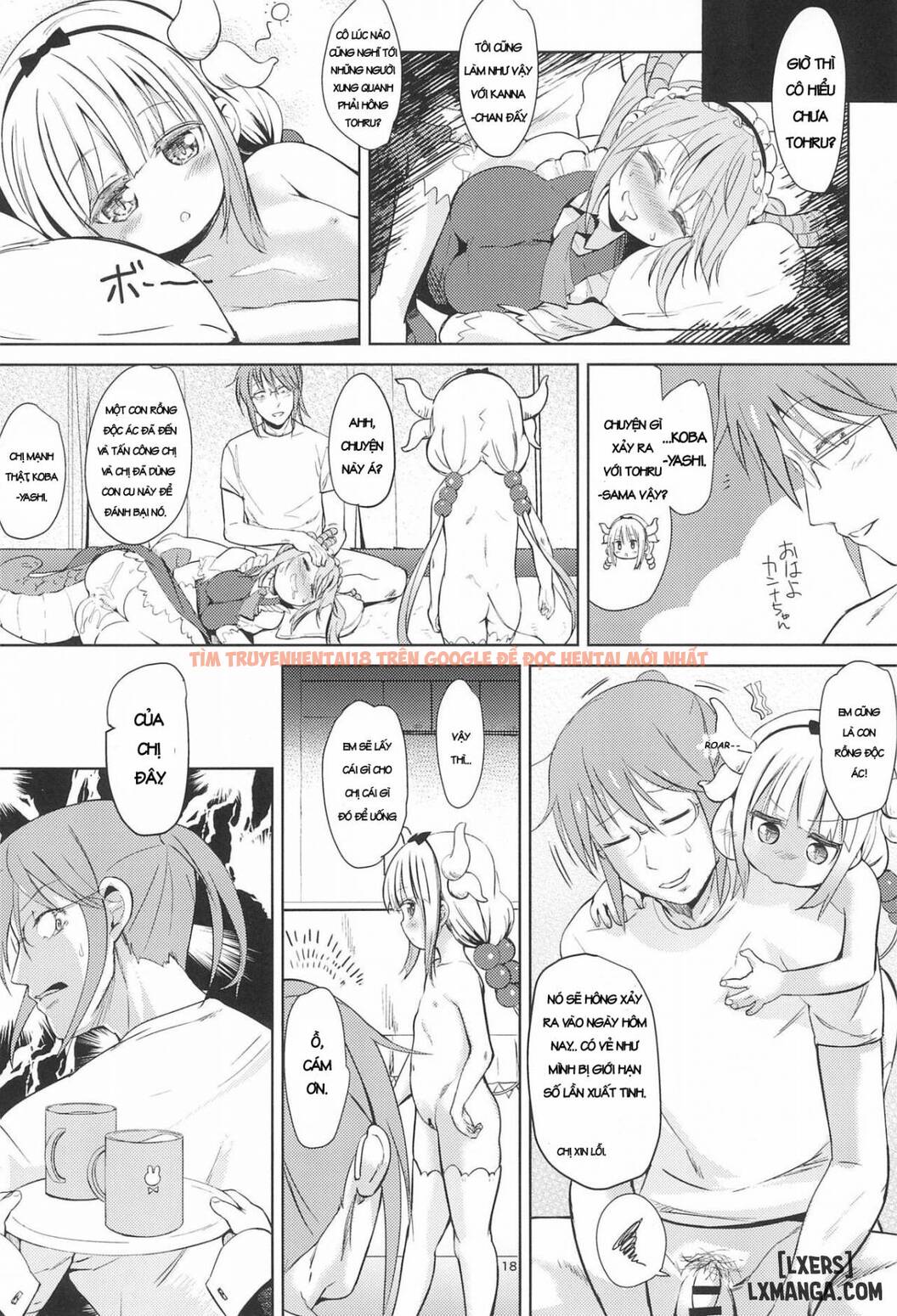 Trang truyện 17 trong truyện tranh Miss Kobayashi’s Dick - One Shot - www.lxmanga.org