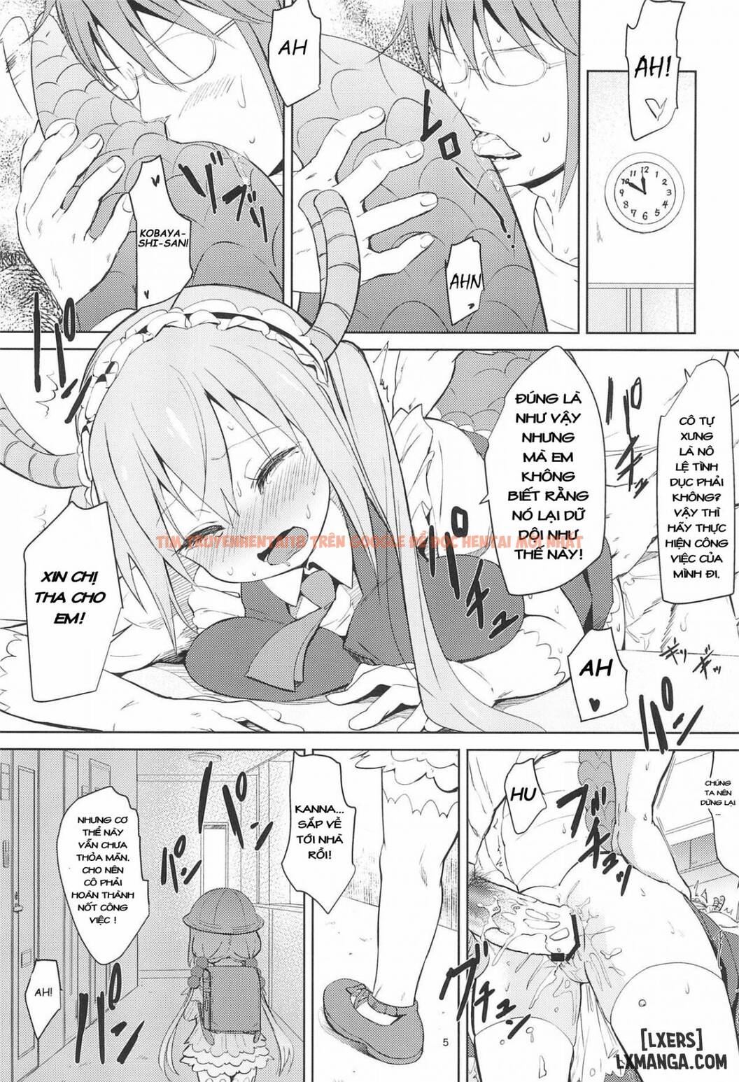 Trang truyện 4 trong truyện tranh Miss Kobayashi’s Dick - One Shot - www.lxmanga.org