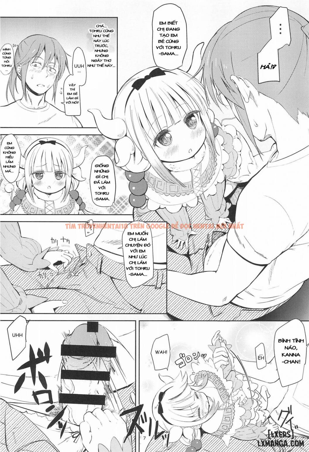 Trang truyện 6 trong truyện tranh Miss Kobayashi’s Dick - One Shot - www.lxmanga.org