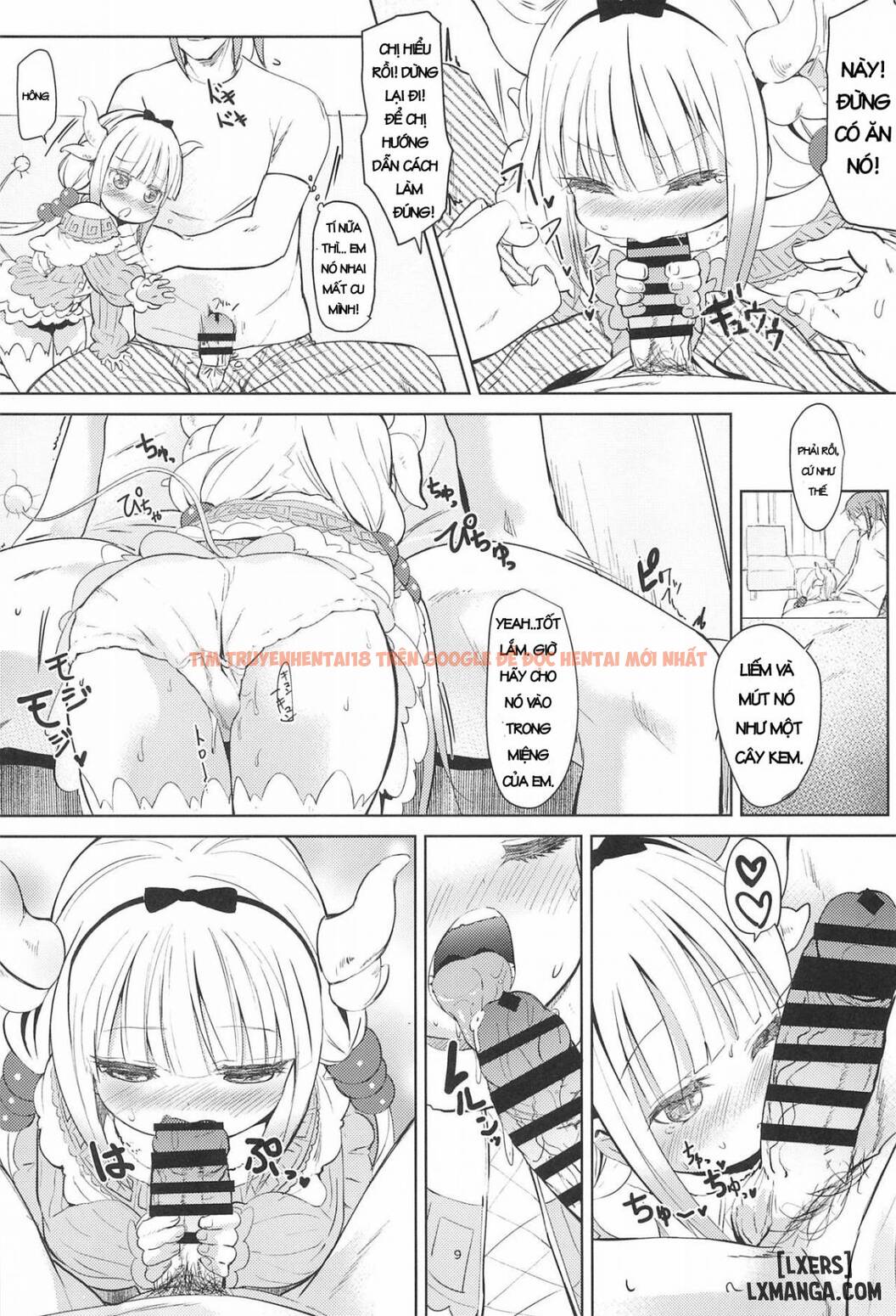 Trang truyện 8 trong truyện tranh Miss Kobayashi’s Dick - One Shot - www.lxmanga.org