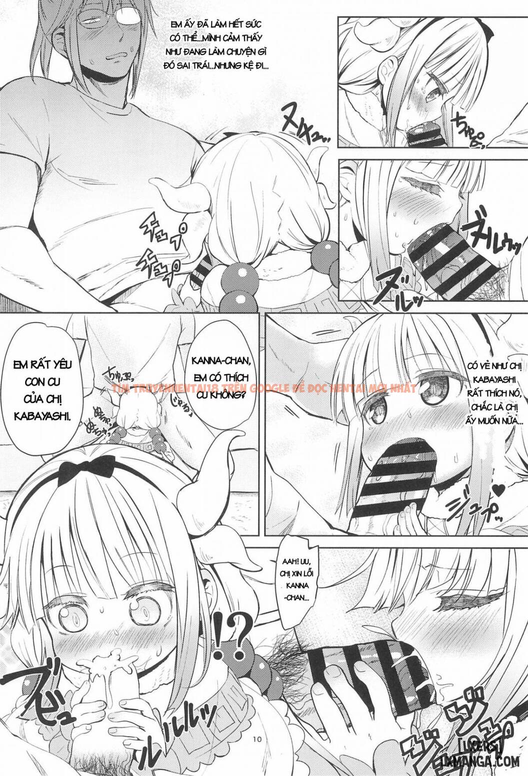 Trang truyện 9 trong truyện tranh Miss Kobayashi’s Dick - One Shot - www.lxmanga.org
