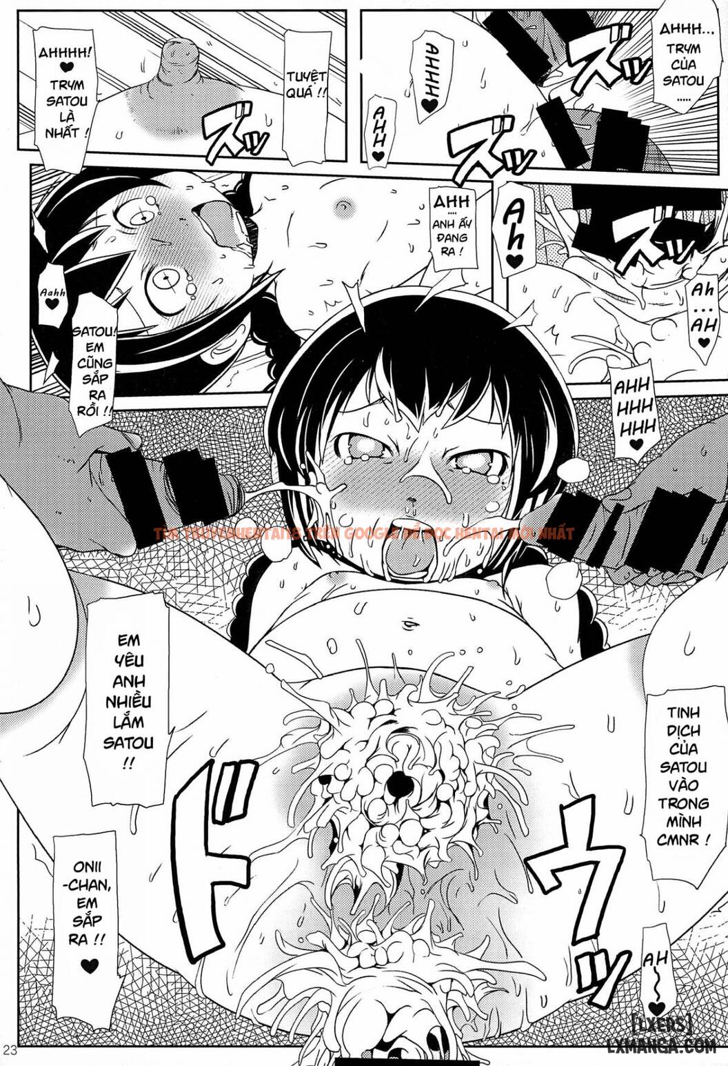 Trang truyện 22 trong truyện tranh Mitsuba-tachi No Kyuushoku Ni Biyaku O Irete Ahetoro Gakkyuu - One Shot - truyentvn.net