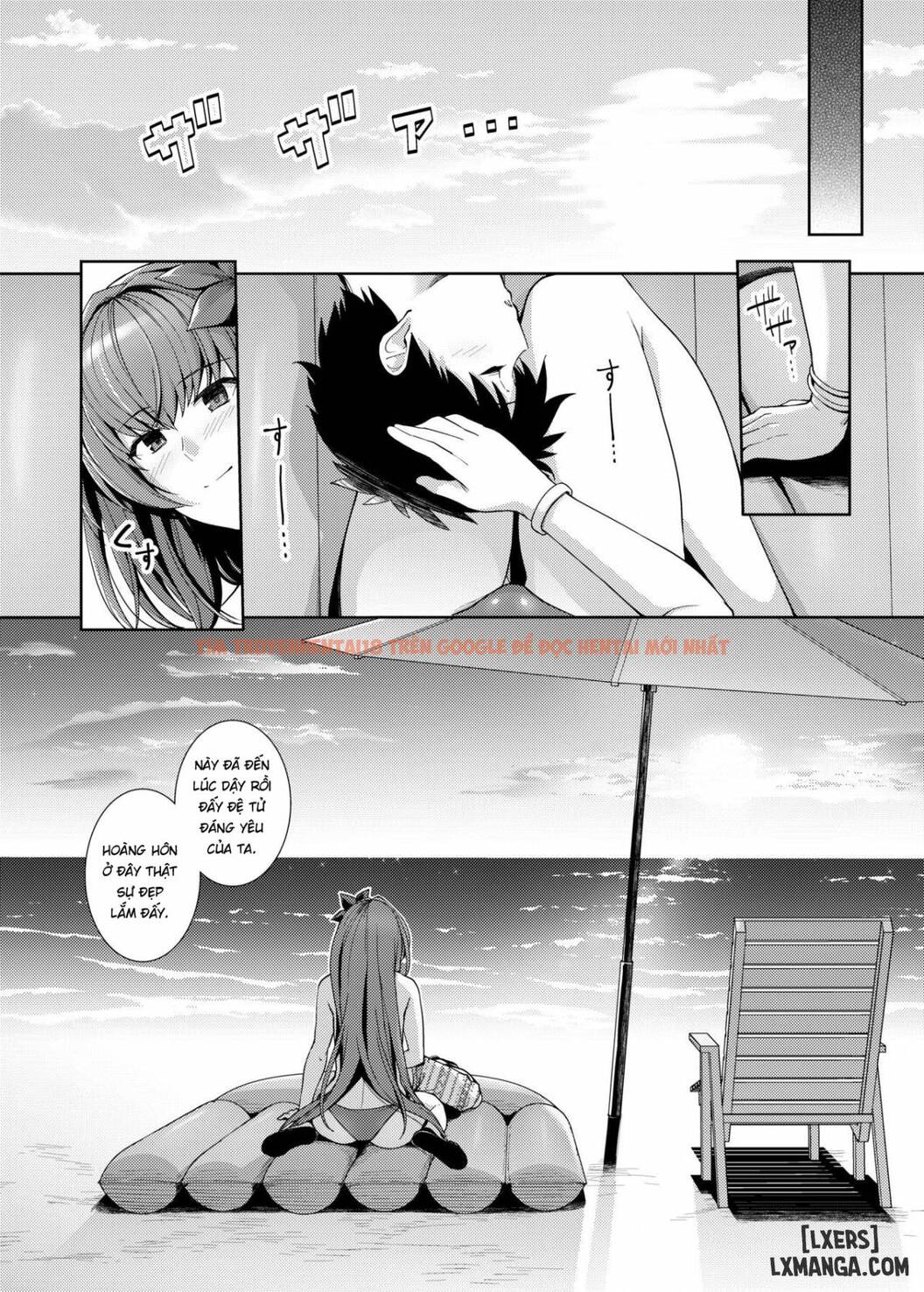 Trang truyện 21 trong truyện tranh Mizugi Shishou To Koibito Ecchi Suru Hon - One Shot - lxmanga.org