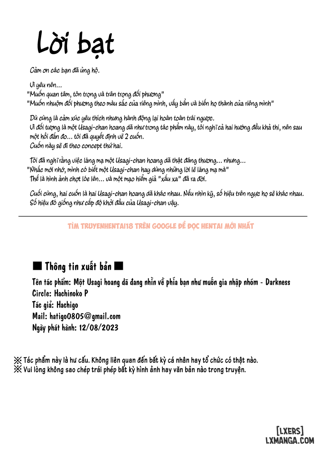 Xem ảnh page_019 trong truyện hentai Một Usagi Hoang Dã Đang Nhìn Về Phía Bạn Như Muốn Gia Nhập Nhóm - Possession ENDing - hentaitvn.net Xem ảnh page_019 trong truyện hentai Một Usagi Hoang Dã Đang Nhìn Về Phía Bạn Như Muốn Gia Nhập Nhóm - Possession ENDing - hentaitvn.net