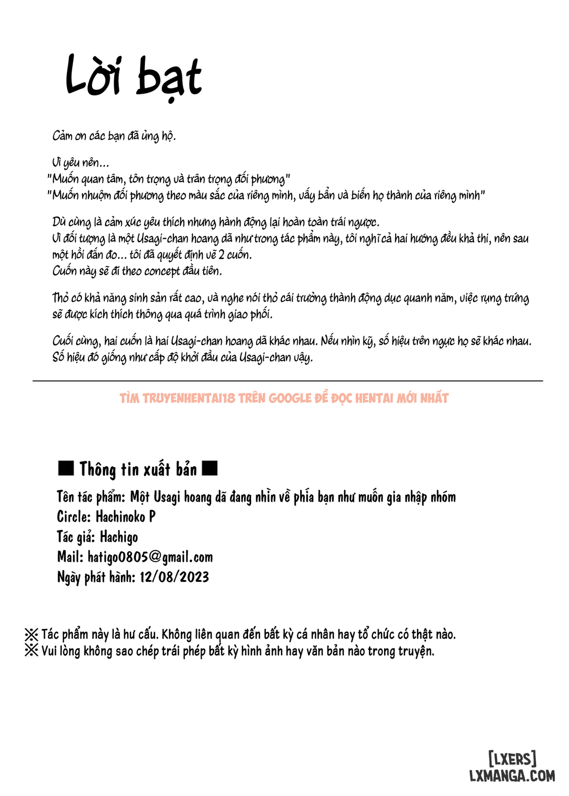 Xem ảnh page_019 trong truyện hentai Một Usagi Hoang Dã Đang Nhìn Về Phía Bạn Như Muốn Gia Nhập Nhóm - Resonance ENDing - hentaitvn.net Xem ảnh page_019 trong truyện hentai Một Usagi Hoang Dã Đang Nhìn Về Phía Bạn Như Muốn Gia Nhập Nhóm - Resonance ENDing - hentaitvn.net