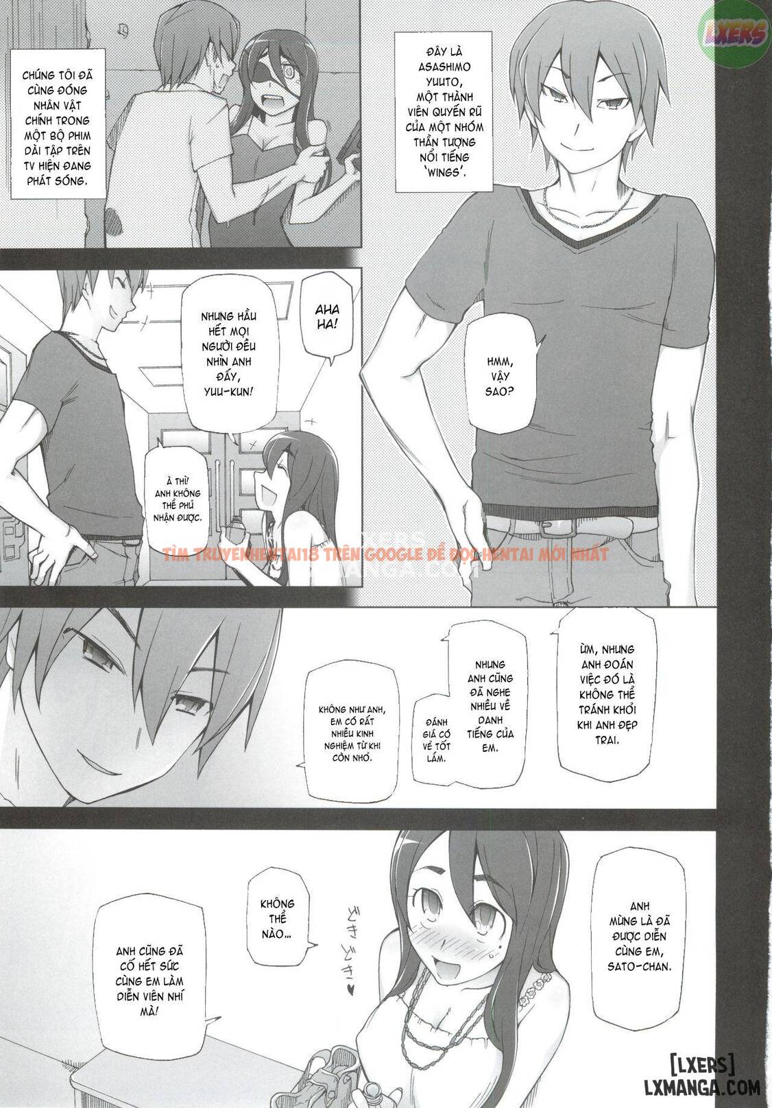 Trang truyện 4 trong truyện tranh My Famous Girlfriend… Is An Av Pornstar Behind My Back: Satomixsatona The Sequel - Chap 2 - lxmanga.org