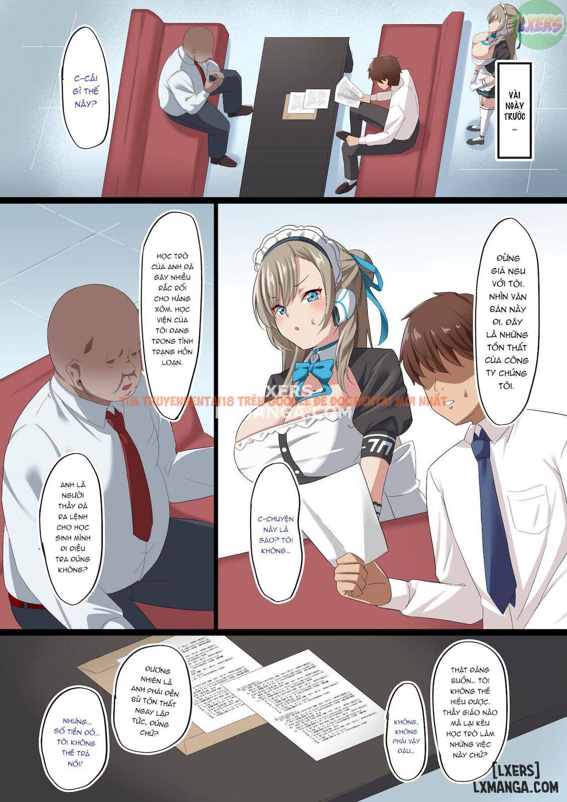 Xem ảnh 3 trong truyện hentai My Girlfriend Was Turned Into A Sex Maid For My Creepy Boss - One Shot - hentaitvn.net