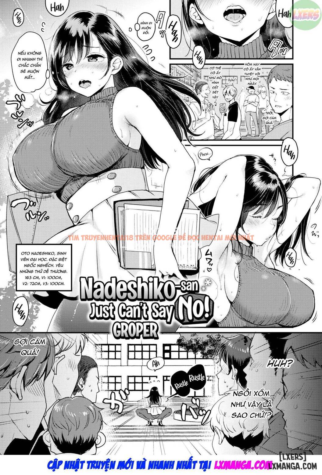 Xem ảnh 3 trong truyện hentai Nadeshiko-san Just Can't Say No! ~Groper - One Shot - hentaitvn.net