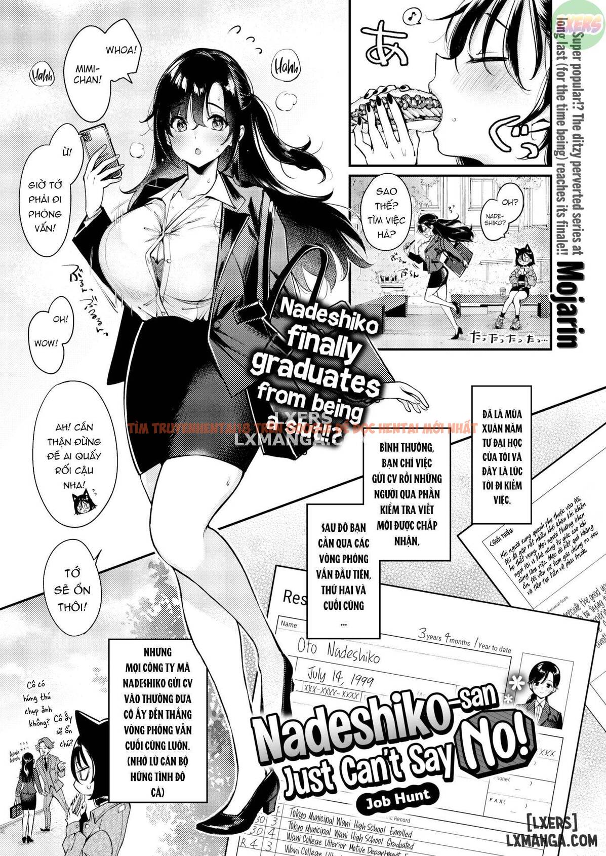Trang truyện 3 trong truyện tranh Nadeshiko-san Just Can’t Say No! ~job Hunt - One Shot - truyentvn.net