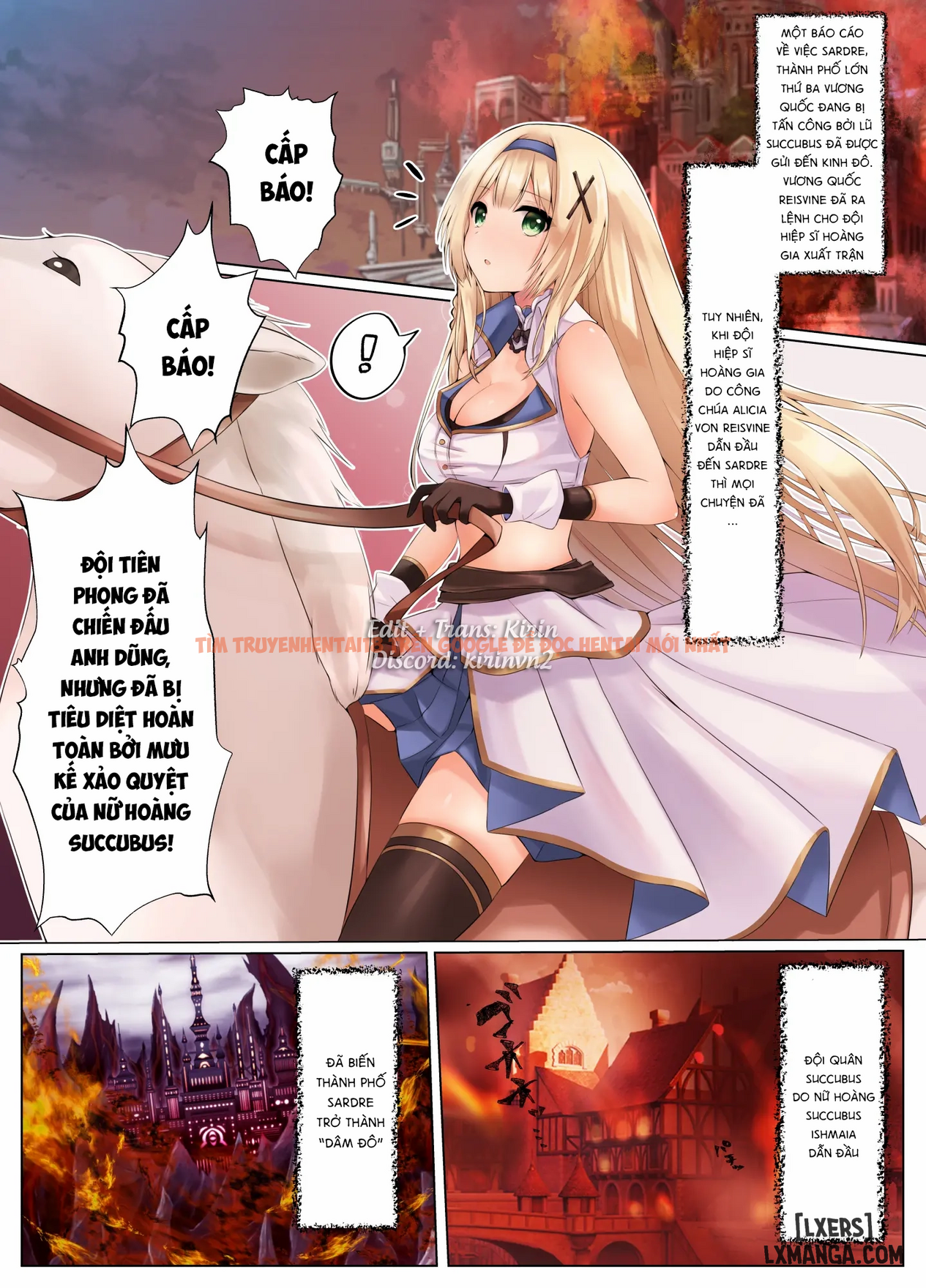 Trang truyện page_006 trong truyện tranh Nỗi Khổ Nạn Của Công Chúa Hiệp Sĩ Alicia - #1: Nỗi khổ nạn của công chúa hiệp sĩ - lxmanga.org