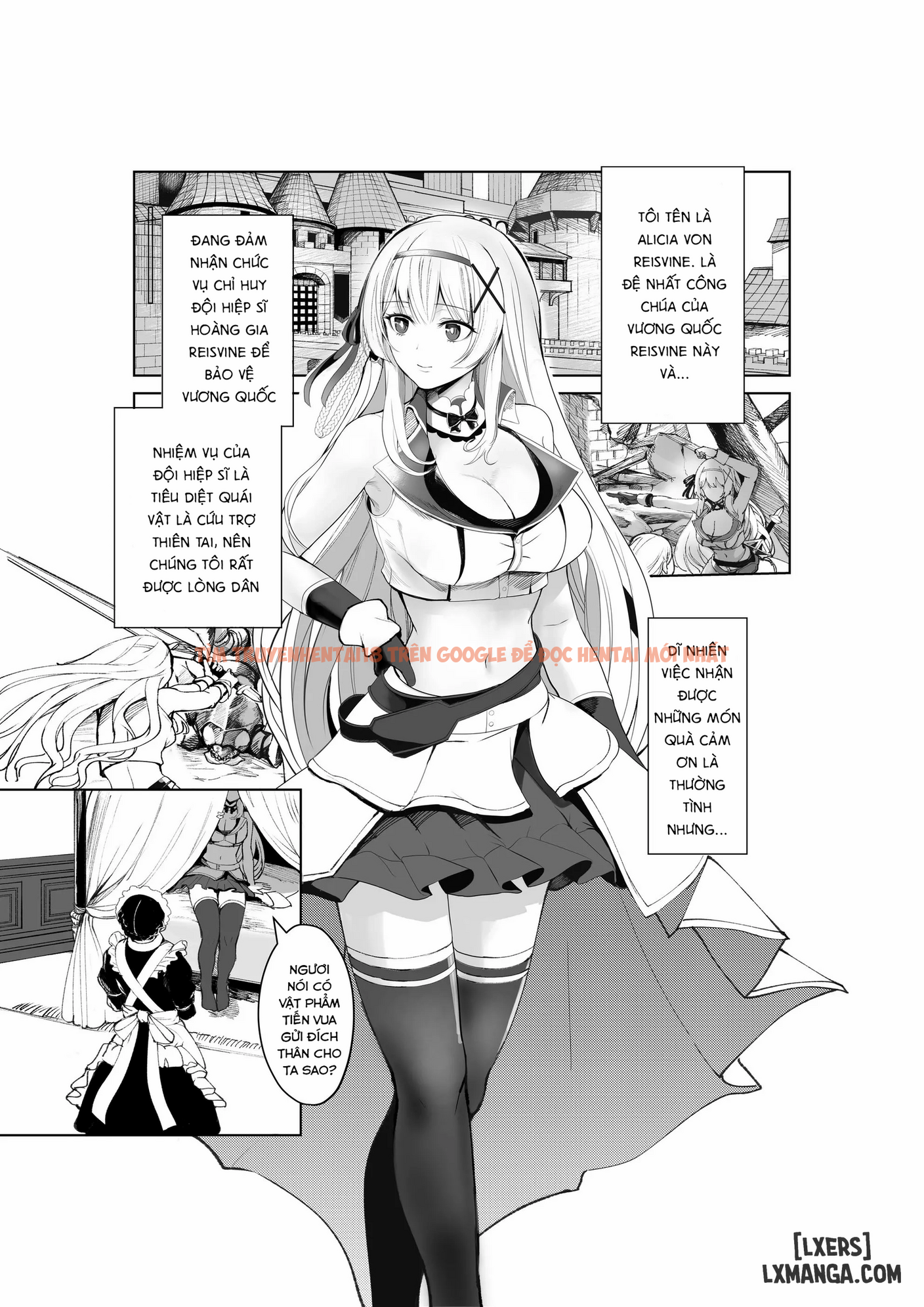 Trang truyện page_003 trong truyện tranh Nỗi Khổ Nạn Của Công Chúa Hiệp Sĩ Alicia - #3: Bị chủ tiệm đồ lót khắc dâm ấn và chinh phục cả thể xác lẫn tâm hồn - lxmanga.org