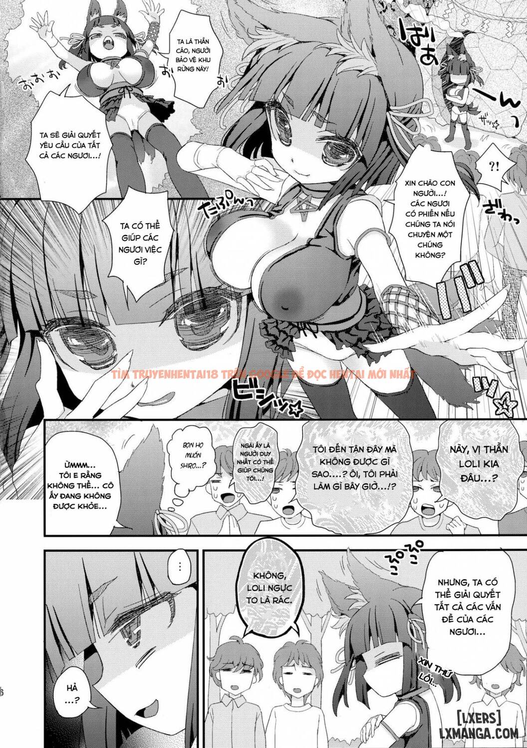 Xem ảnh 3 trong truyện hentai Noja Loli Babaa Kitsune-Sama Loli Kyonyuu Kuro - One Shot - hentaitvn.net