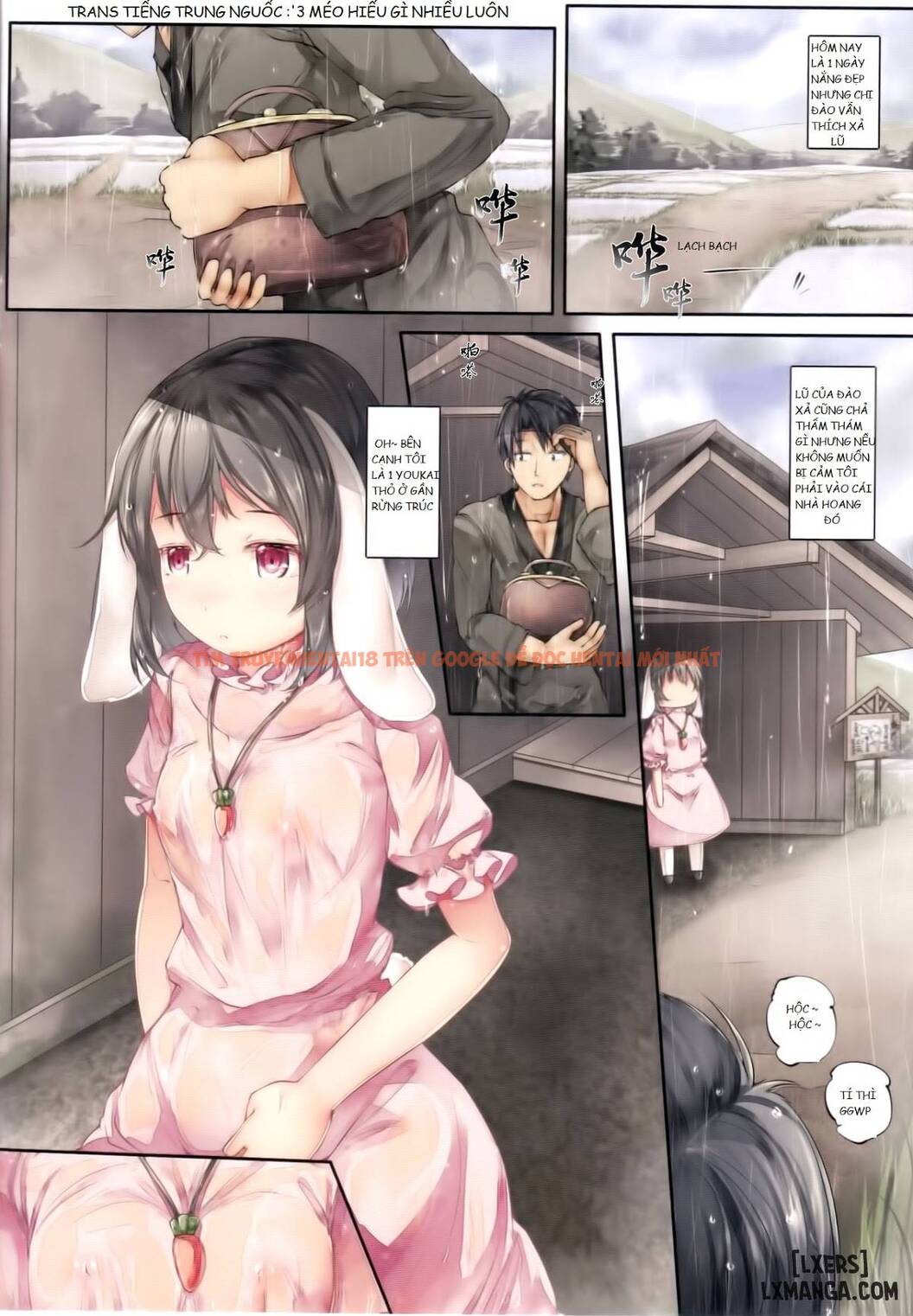Trang truyện 2 trong truyện tranh Mơn Trớn Với Tewi-chan Ướt Át Và Mưa Dầm - One Shot - lxmanga.org