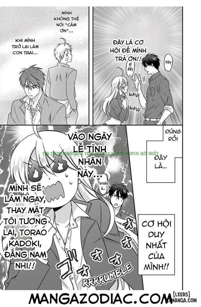 Hình ảnh 23 trong Nyotai-ka Yankee Gakuen: Ore No Hajimete, Nerawaretemasu! - Chap 36