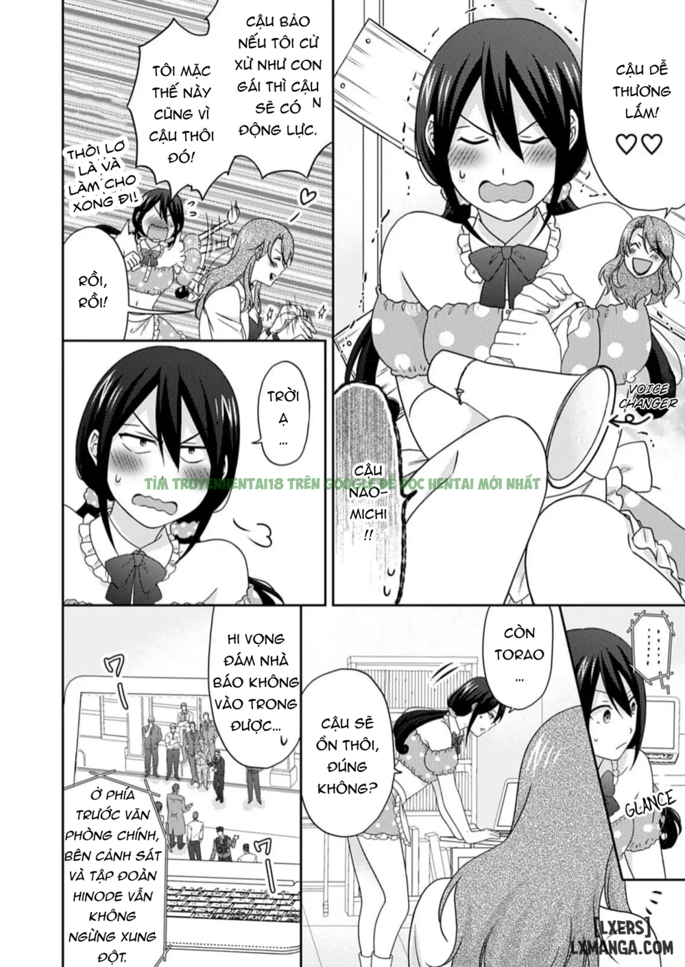 Hình ảnh 15 trong Nyotai-ka Yankee Gakuen: Ore No Hajimete, Nerawaretemasu! - Chap 50