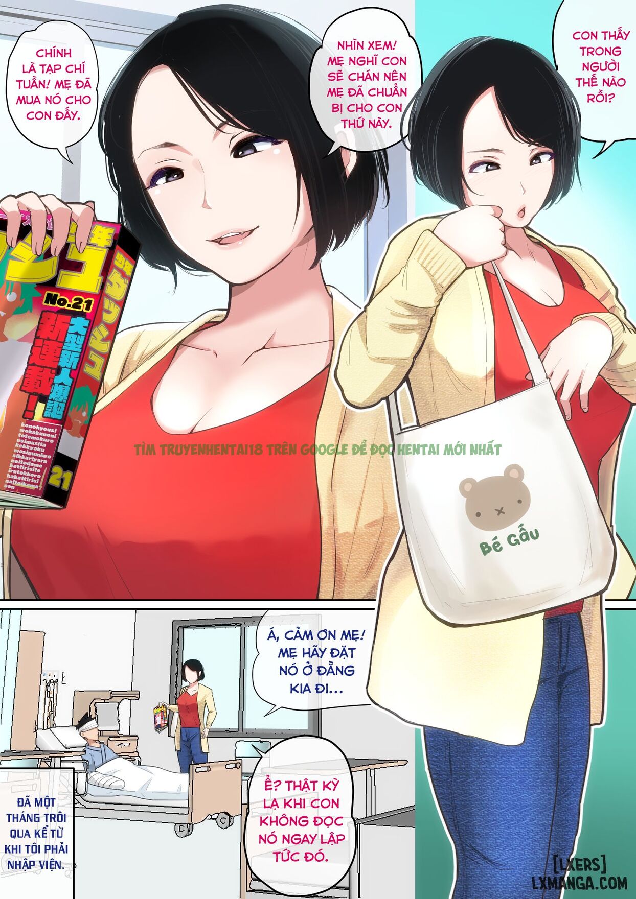 Hình ảnh 1 trong Nyuuin-chuu No Muramura Wa Okaa-san De... - Chap 1