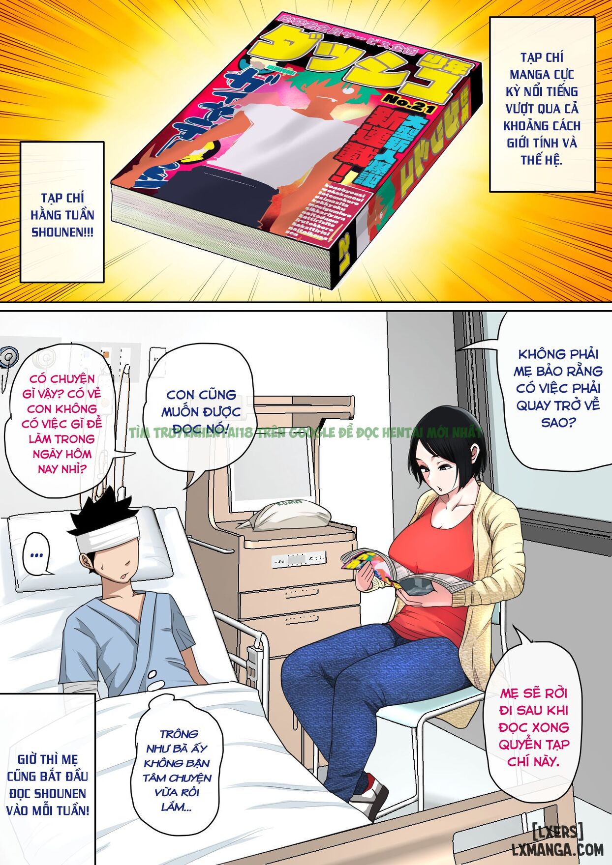 Hình ảnh 21 trong Nyuuin-chuu No Muramura Wa Okaa-san De... - Chap 1