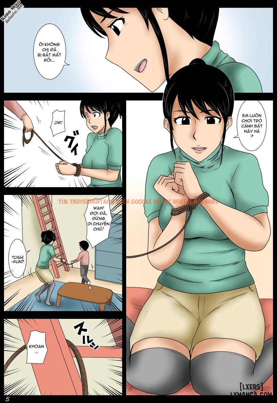 Trang truyện 4 trong truyện tranh Hentai Loạn Luân Với Mẹ Trông Trẻ - One Shot - lxmanga.org
