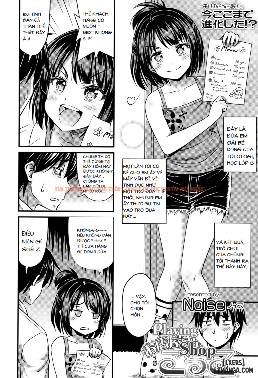 Xem ảnh 1 trong truyện hentai Omiseya Gokko - One Shot - hentaitvn.net