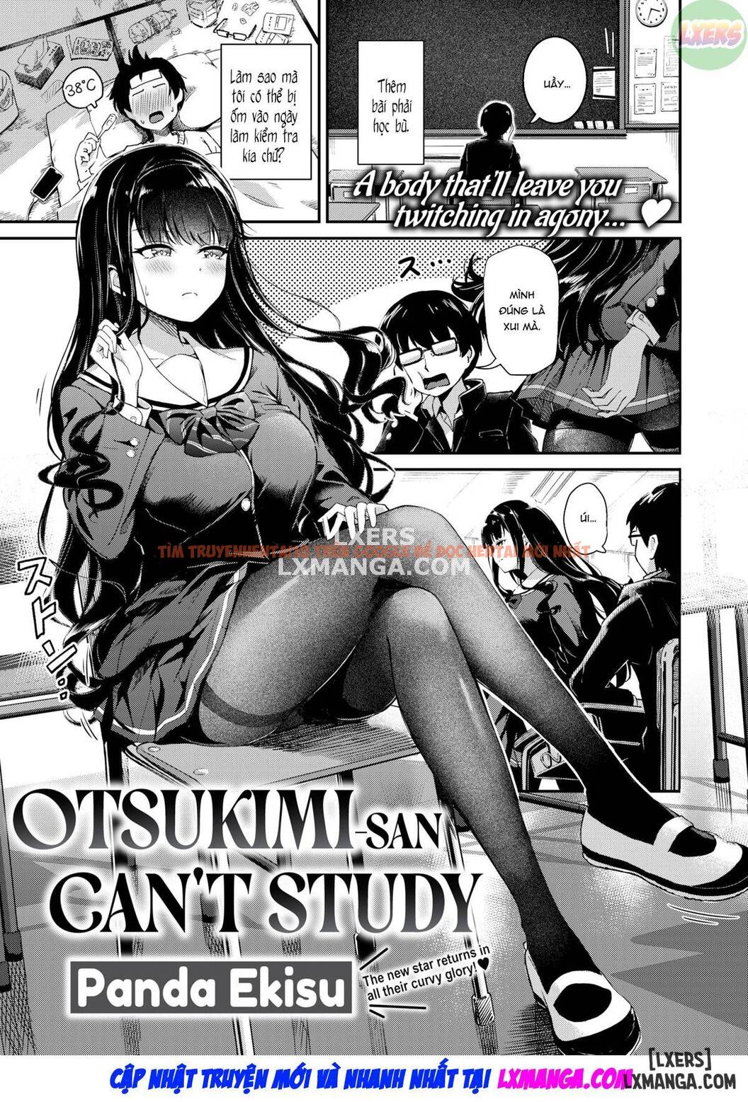 Trang truyện 3 trong truyện tranh Otsukimi-san Không Thể Học Bài Được - One Shot - hentai24h.pro
