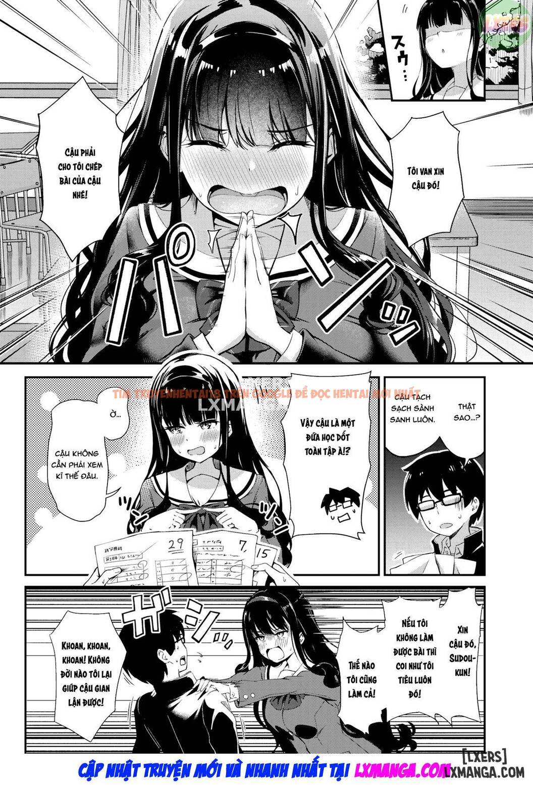 Trang truyện 5 trong truyện tranh Otsukimi-san Không Thể Học Bài Được - One Shot - hentai24h.pro