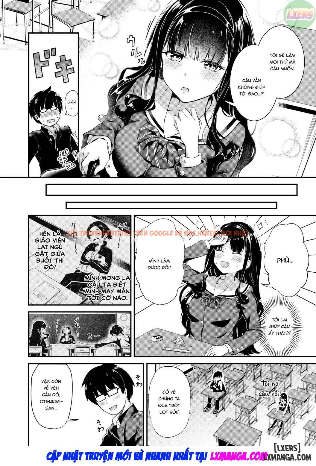 Trang truyện 6 trong truyện tranh Otsukimi-san Không Thể Học Bài Được - One Shot - hentai24h.pro
