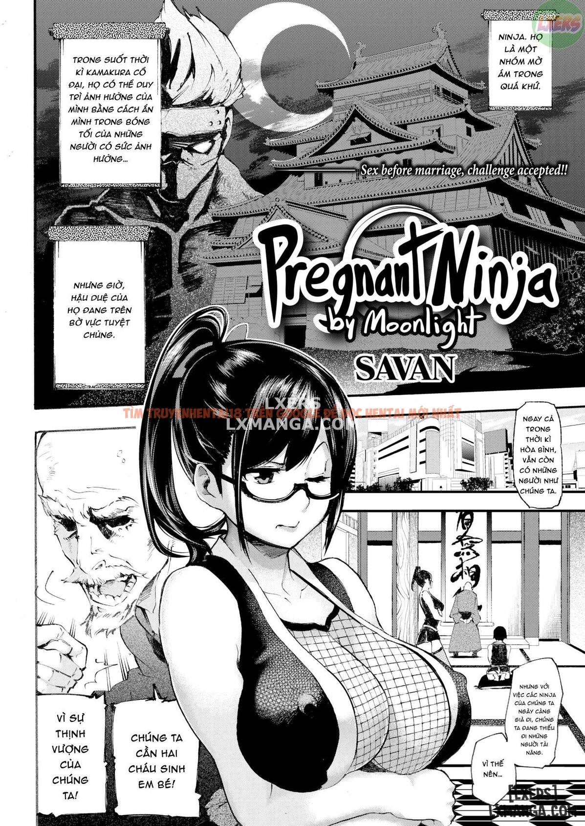 Xem ảnh 4 trong truyện hentai Pregnant Ninja By Moonlight - One Shot - hentaitvn.net