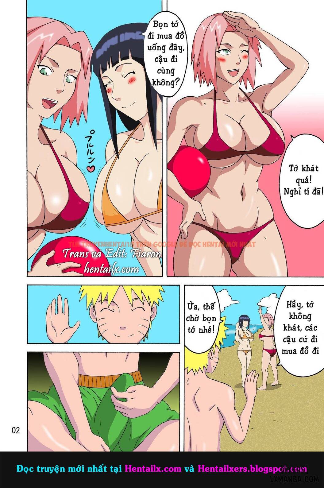 Xem ảnh 2 trong truyện hentai Quan Sát Cơ Thể Nõn Nà Tsunade Ngoài Bãi Biển - One Shot - hentaitvn.net