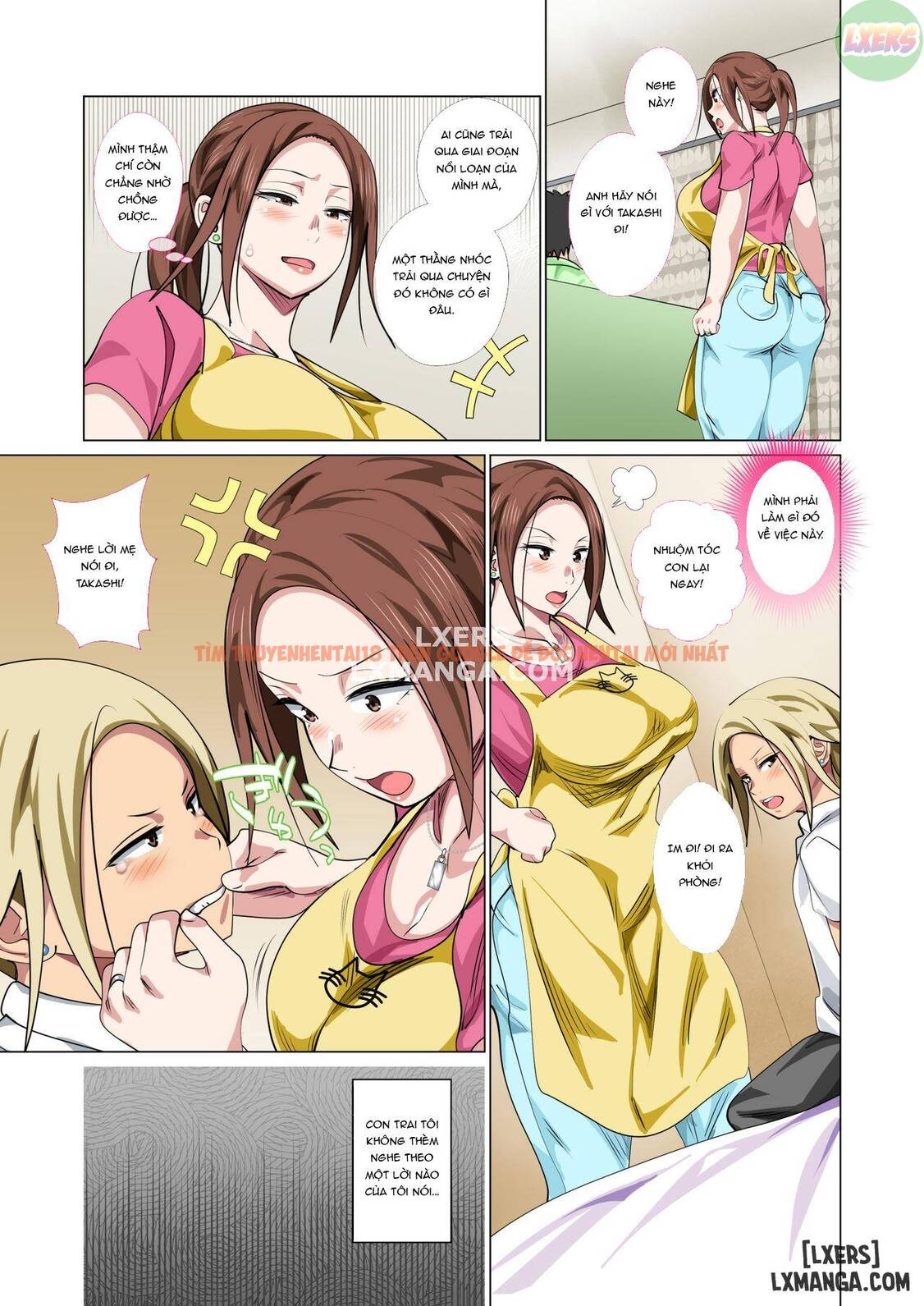Trang truyện 4 trong truyện tranh Rehabilitation Of Delinquent Son By Short-tempered Mother’s Sweet Lovemaking - One Shot - hentai24h.pro