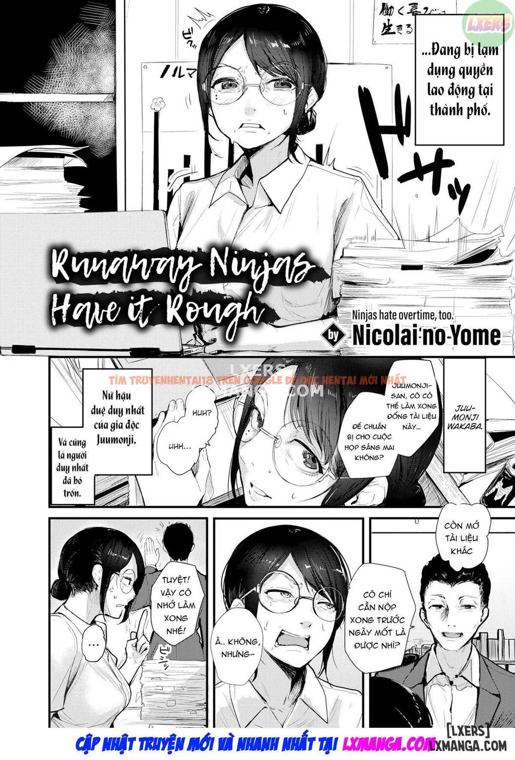 Trang truyện 4 trong truyện tranh Runaway Ninjas Have It Rough - One Shot - lxmanga.org