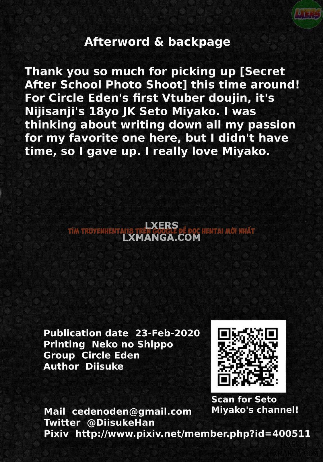 Xem ảnh 27 trong truyện hentai Secret After School Photo Shoot - One Shot - hentaitvn.net
